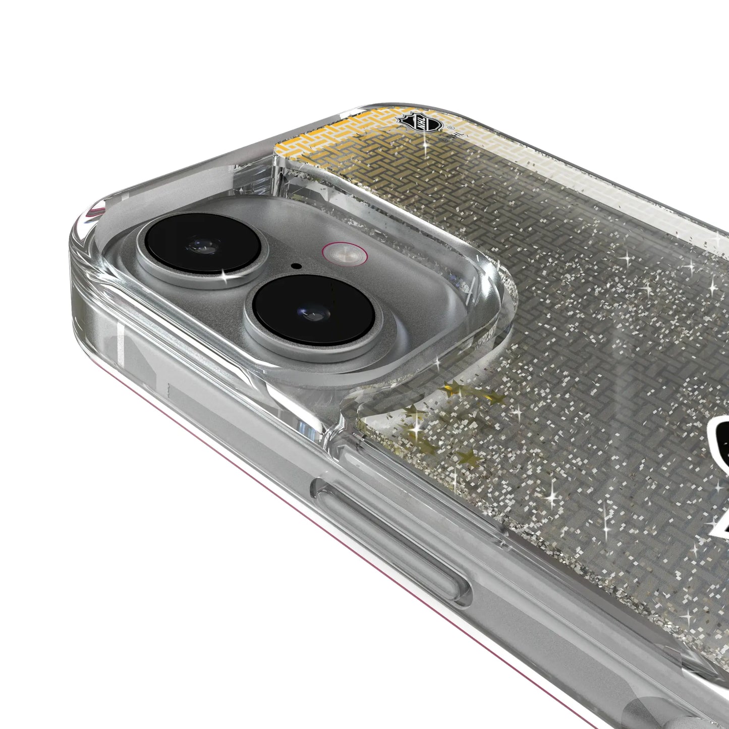 Pittsburgh Penguins Linen Glitter Phone Case for Apple iPhone