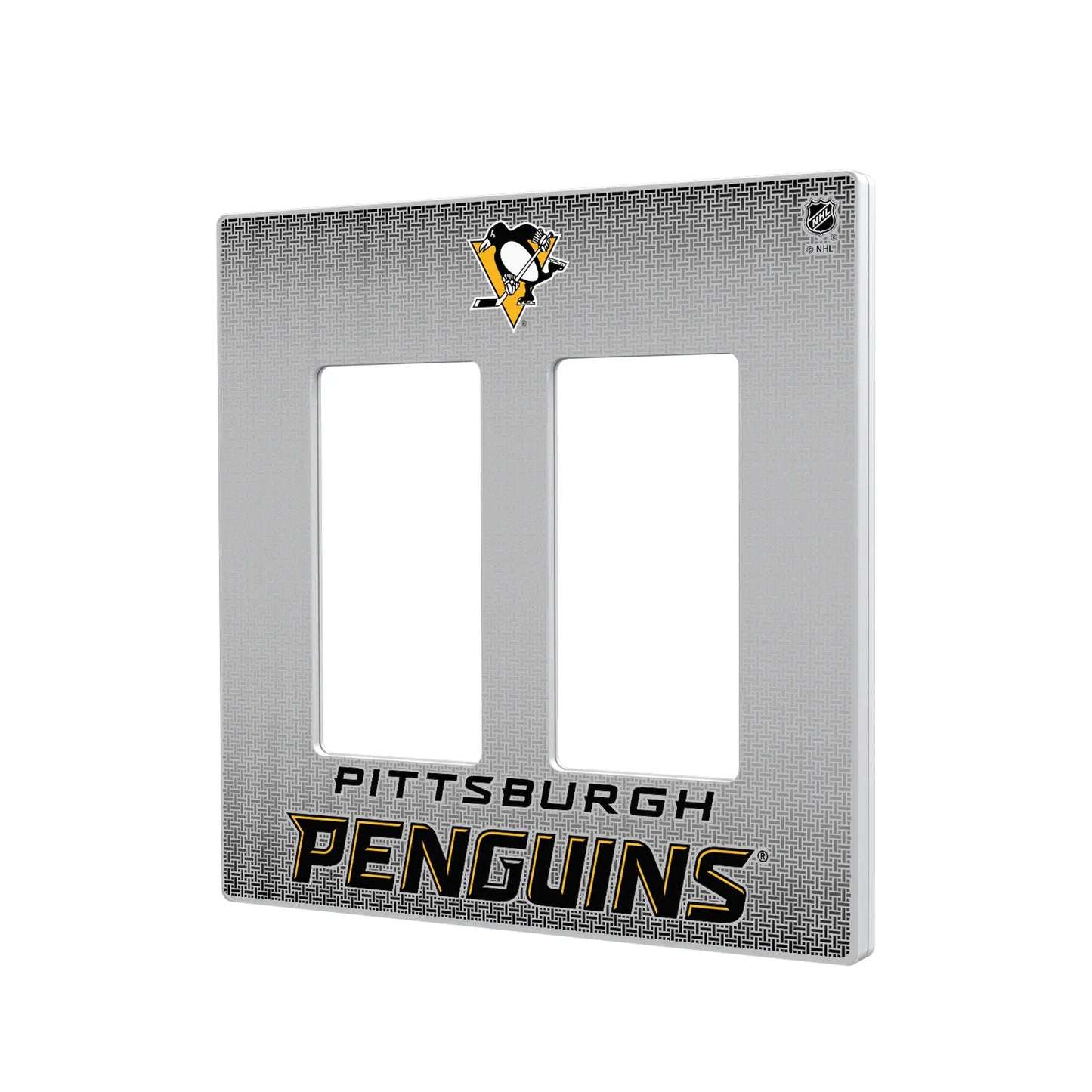 Pittsburgh Penguins Linen Hidden-Screw Light Switch Plate