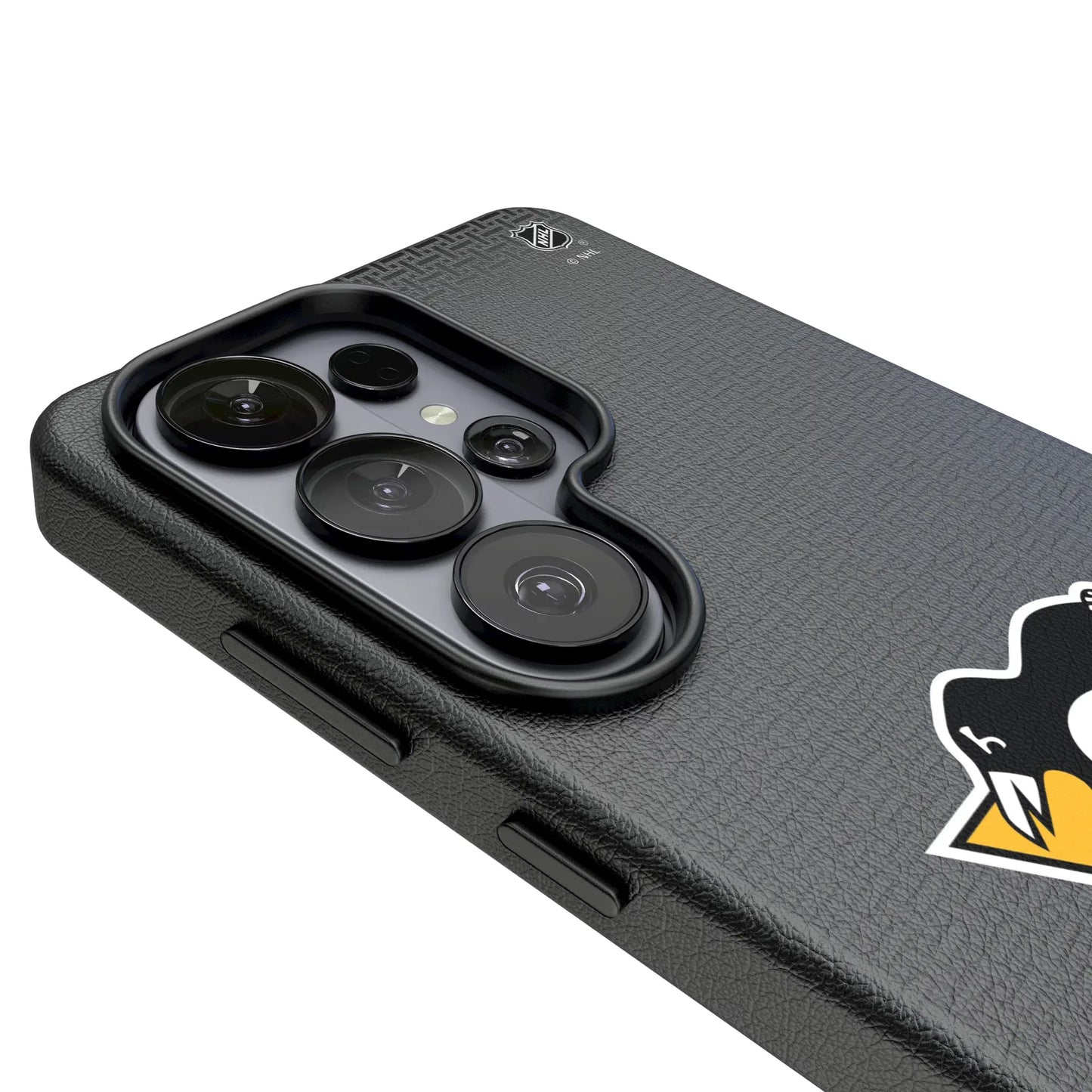 Pittsburgh Penguins Linen MagSafe Compatible Phone Case for Samsung Galaxy