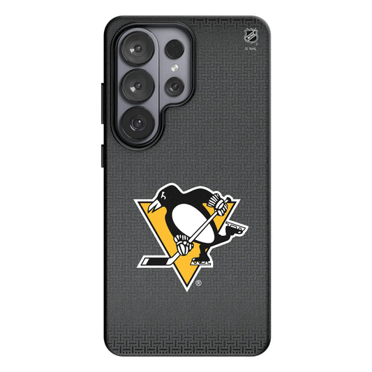 Pittsburgh Penguins Linen MagSafe Compatible Phone Case for Samsung Galaxy