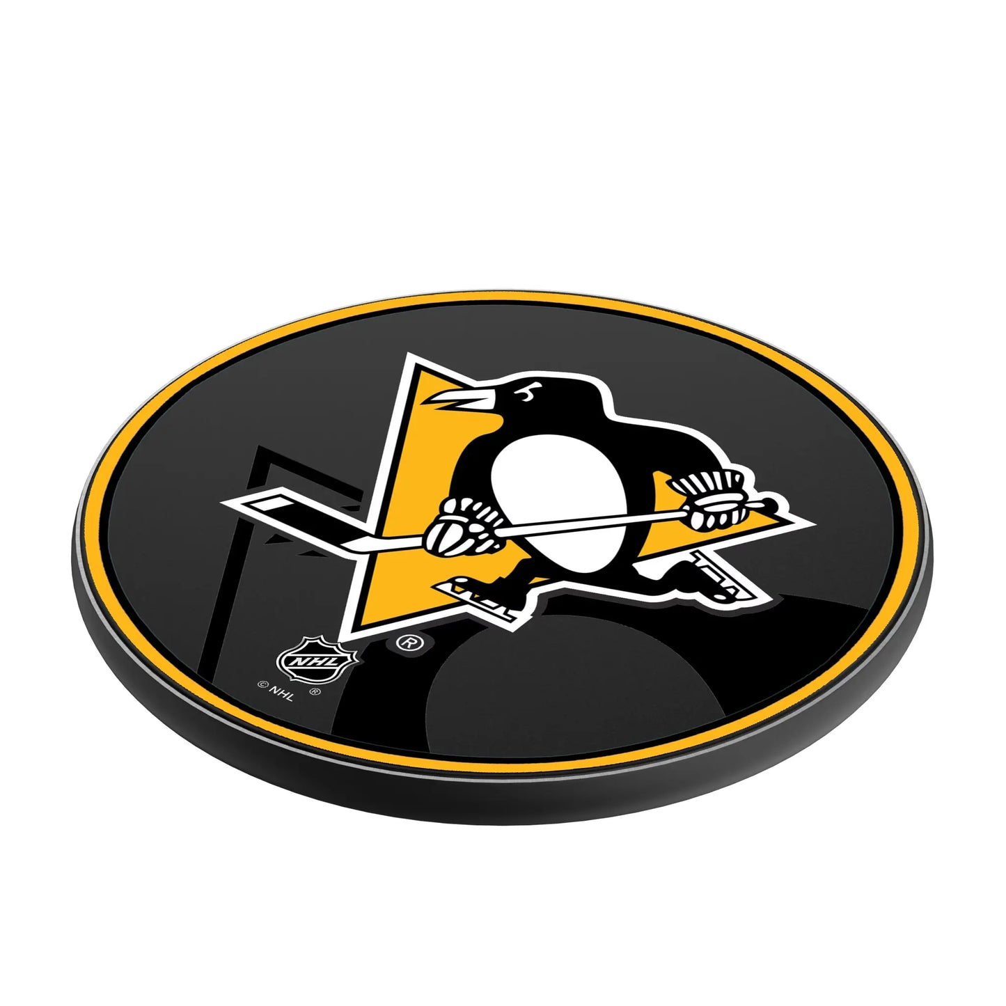 Pittsburgh Penguins Monocolor Tilt 15-Watt Wireless Charger