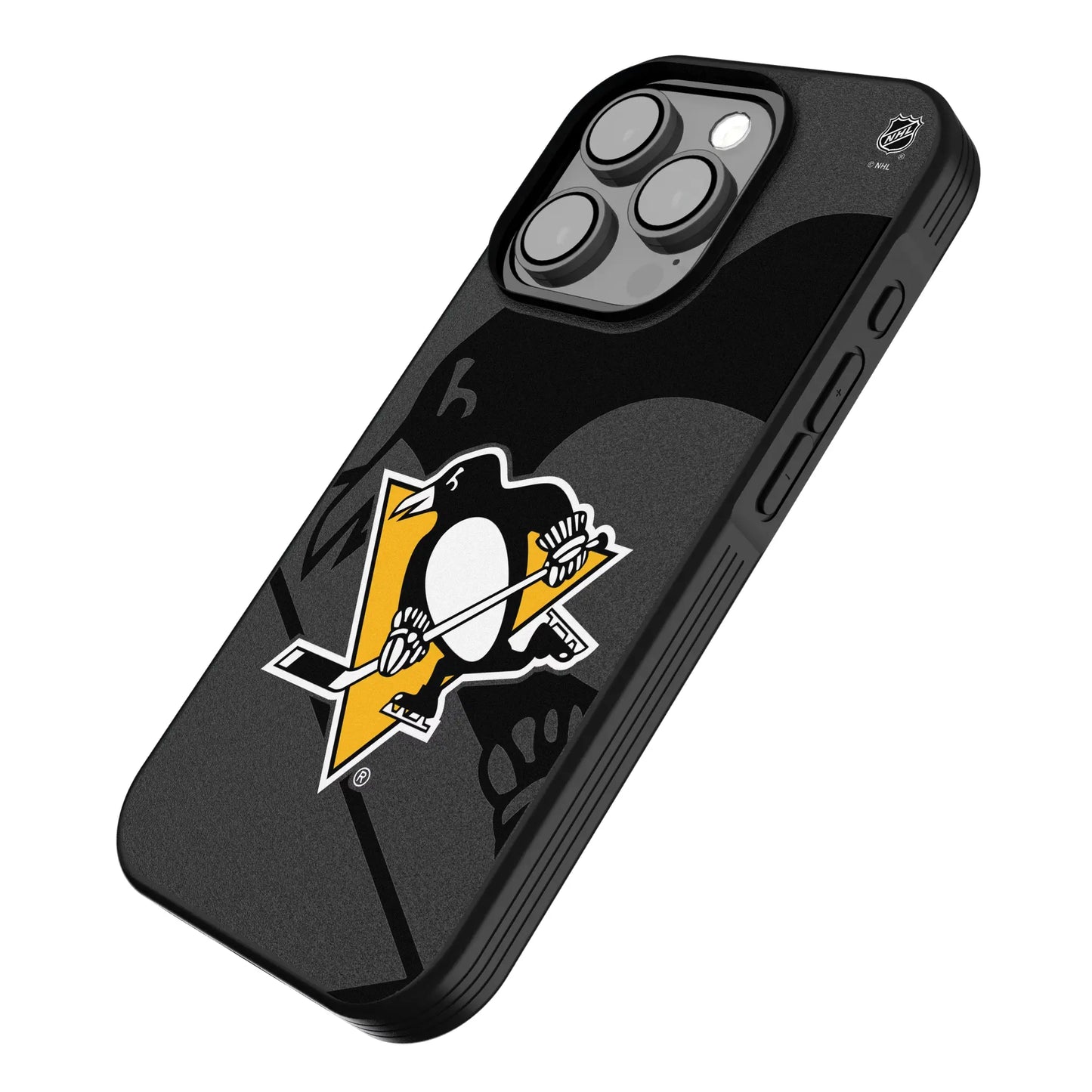 Pittsburgh Penguins Monocolor Tilt Bump Phone Case for Apple iPhone