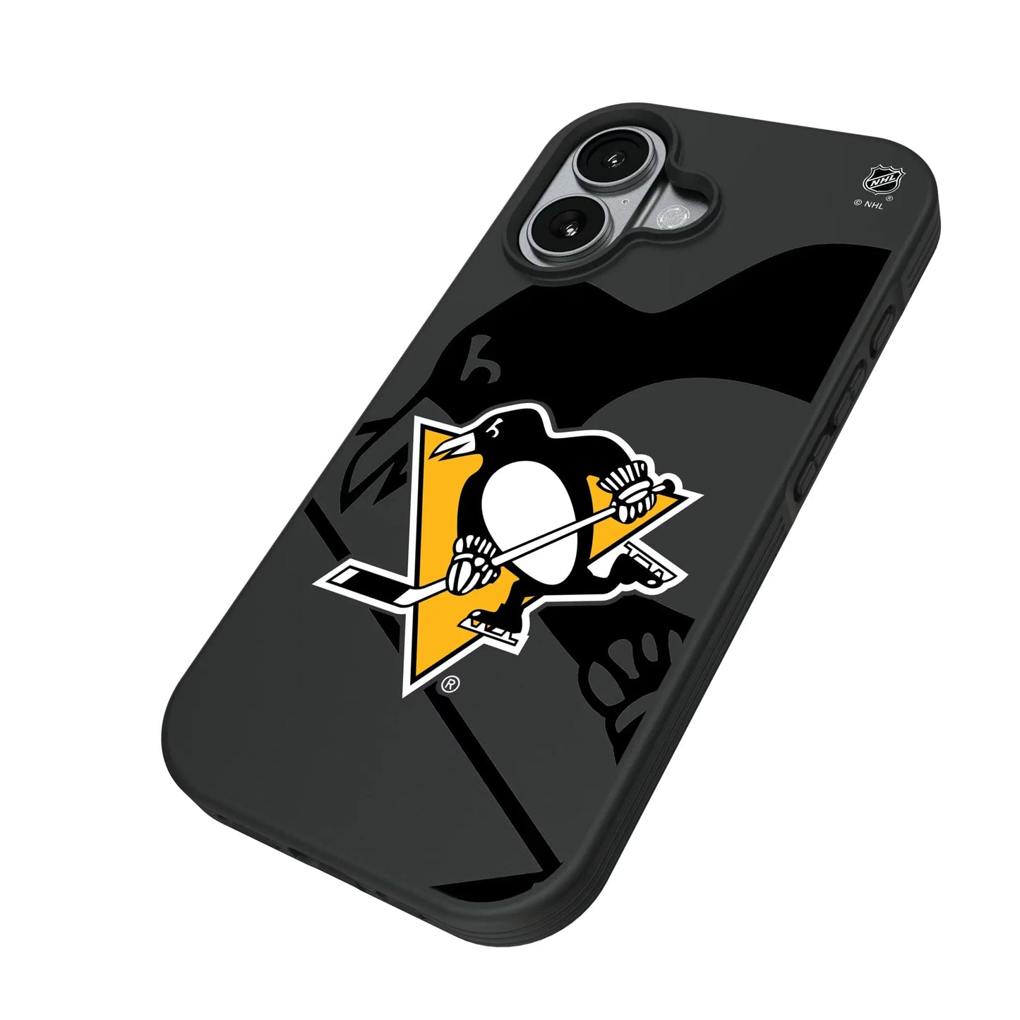 Pittsburgh Penguins Monocolor Tilt Bump Phone Case for Apple iPhone