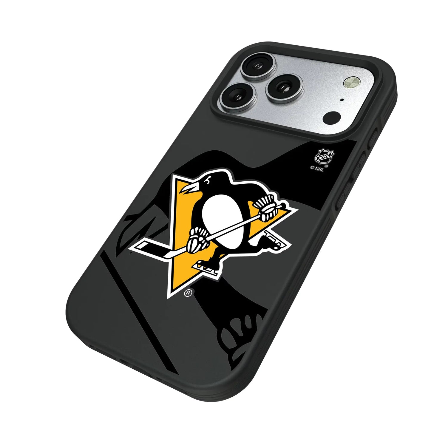 Pittsburgh Penguins Monocolor Tilt Bump Phone Case for Apple iPhone