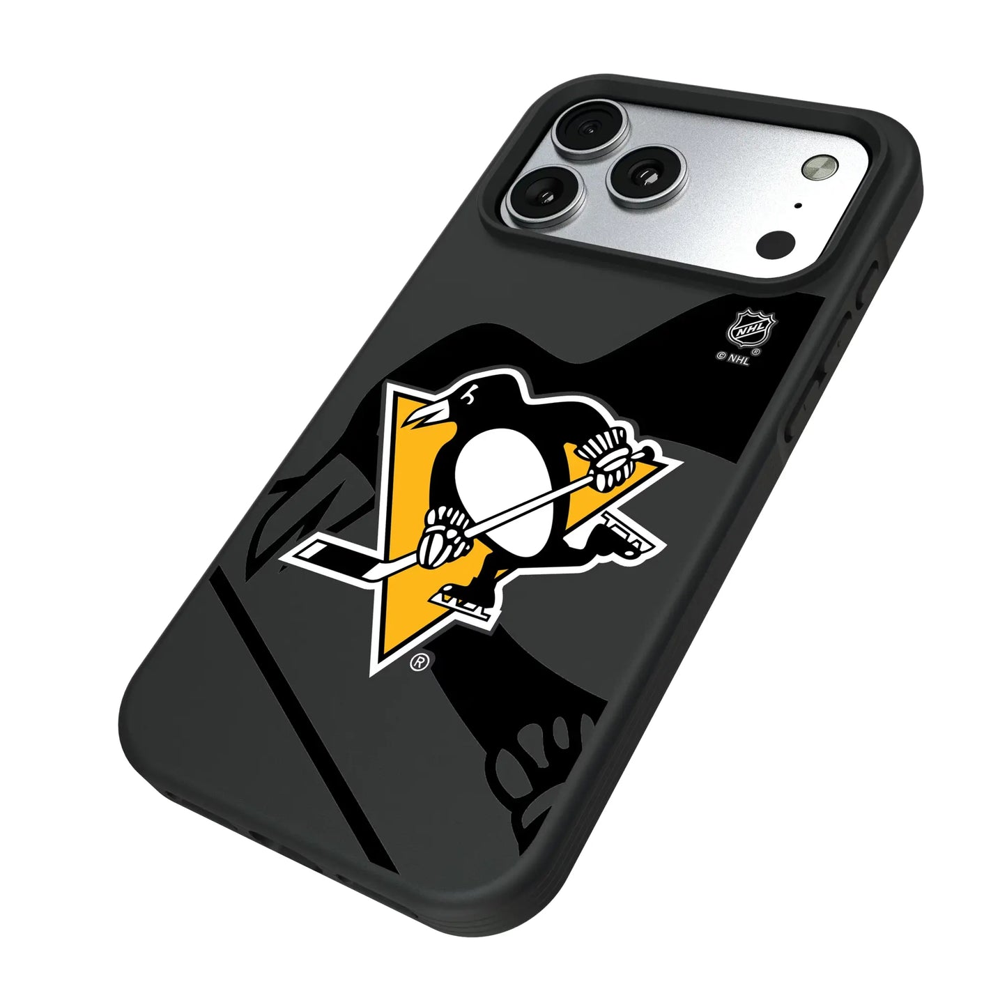 Pittsburgh Penguins Monocolor Tilt Bump Phone Case for Apple iPhone
