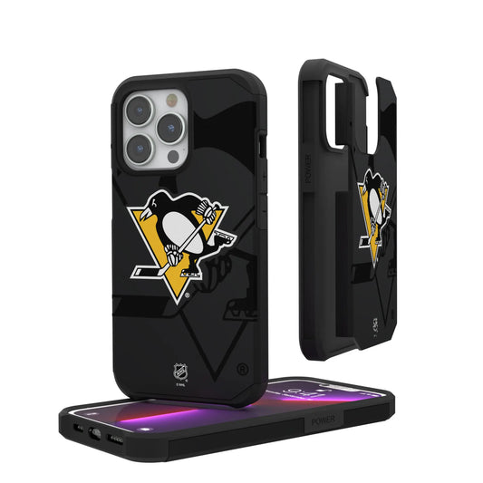 Pittsburgh Penguins Monocolor Tilt Rugged Phone Case for Apple iPhone