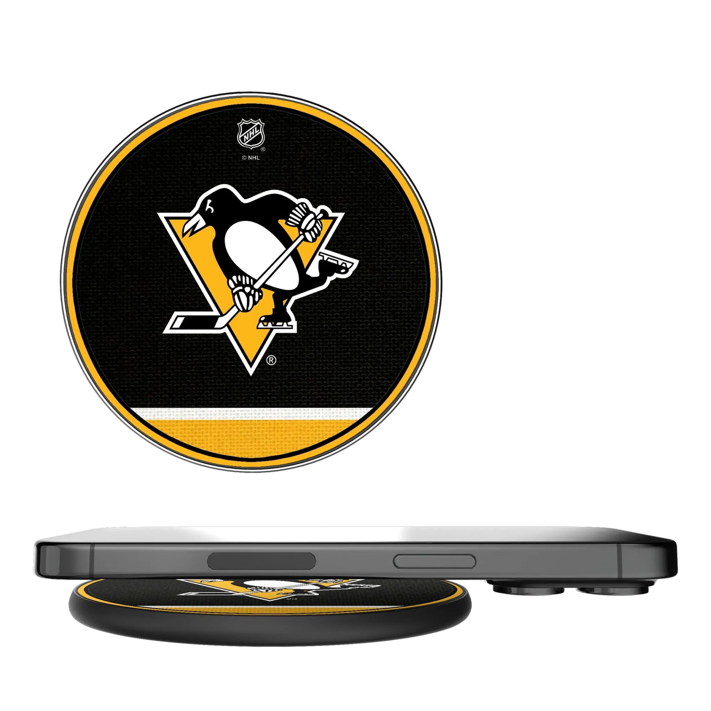 Pittsburgh Penguins Stripe 15-Watt Wireless Charger