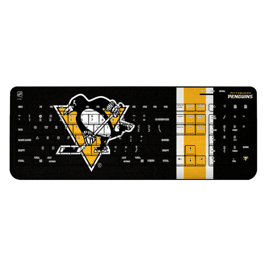 Pittsburgh Penguins Stripe Wireless USB Keyboard