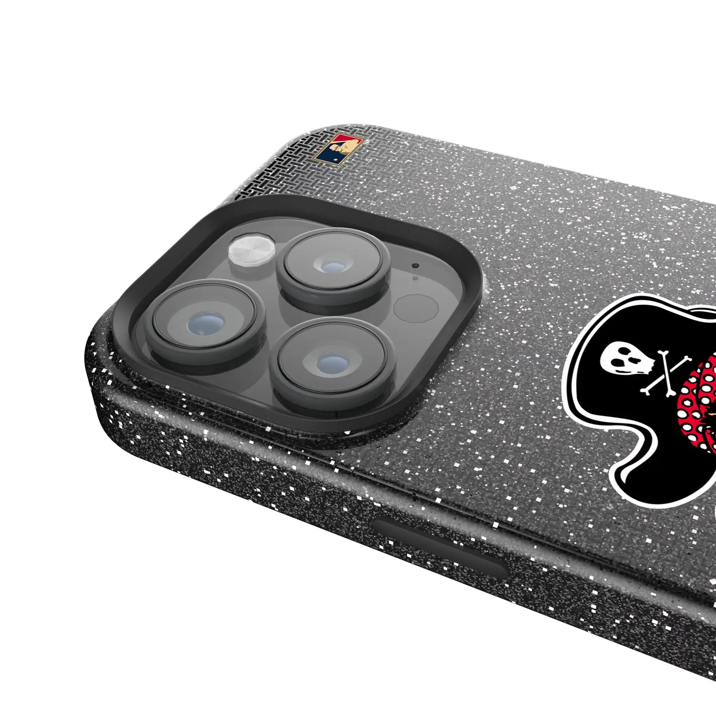 Pittsburgh Pirates 1958-1966 - Cooperstown Collection Linen Black Bling Phone Case for Apple iPhone