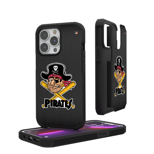 Pittsburgh Pirates 1958-1966 - Cooperstown Collection Linen Rugged Phone Case for Apple iPhone