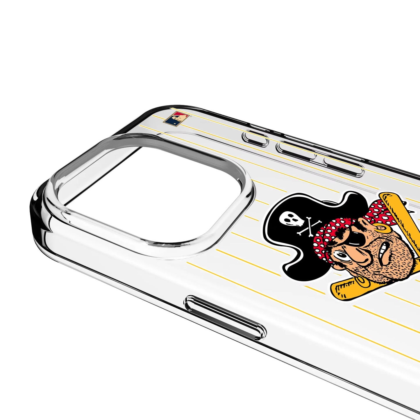 Pittsburgh Pirates 1958-1966 - Cooperstown Collection Pinstripe Clear Phone Case for Apple iPhone