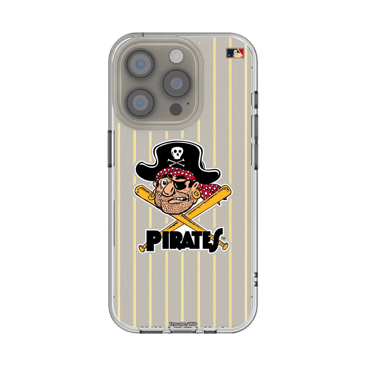Pittsburgh Pirates 1958-1966 - Cooperstown Collection Pinstripe Clear Phone Case for Apple iPhone
