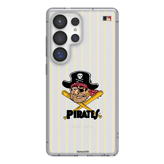 Pittsburgh Pirates 1958-1966 - Cooperstown Collection Pinstripe Clear Phone Case for Samsung Galaxy