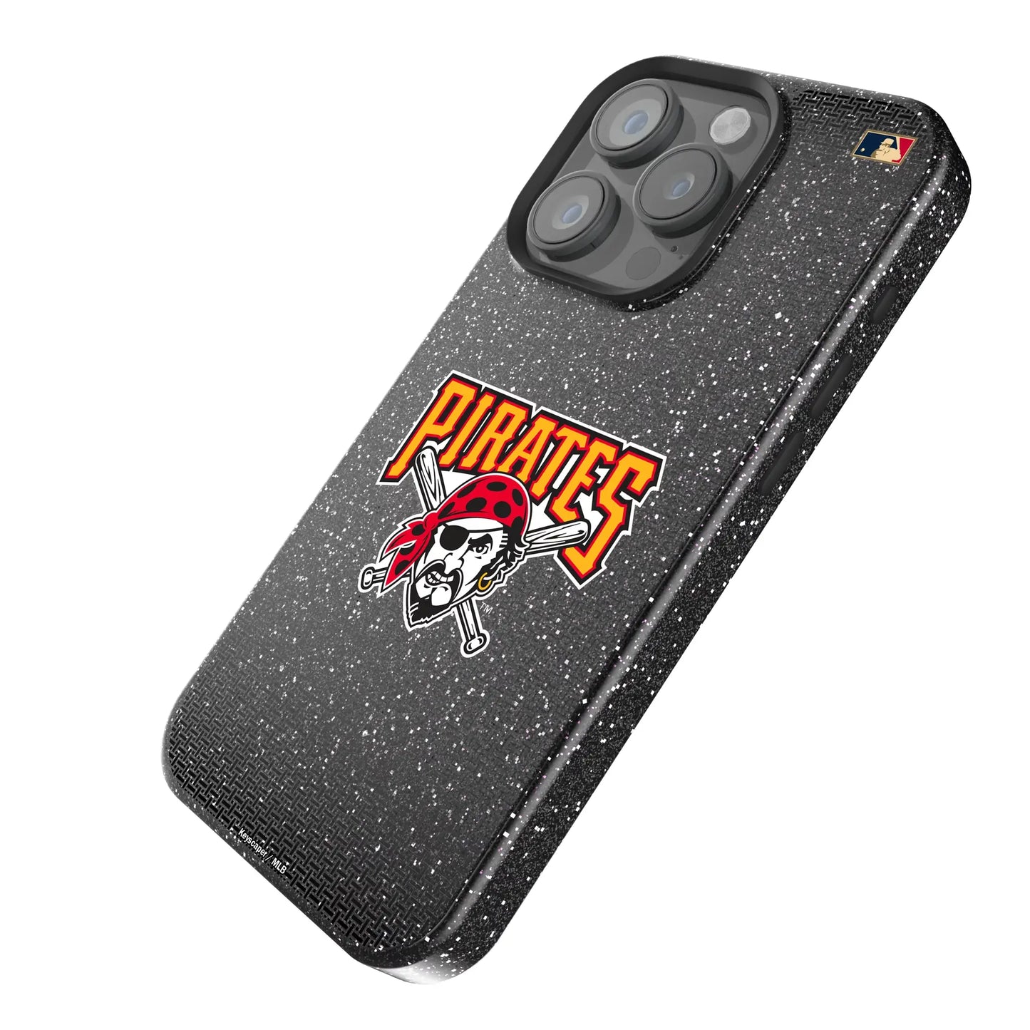 Pittsburgh Pirates 1997-2013 - Cooperstown Collection Linen Black Bling Phone Case for Apple iPhone