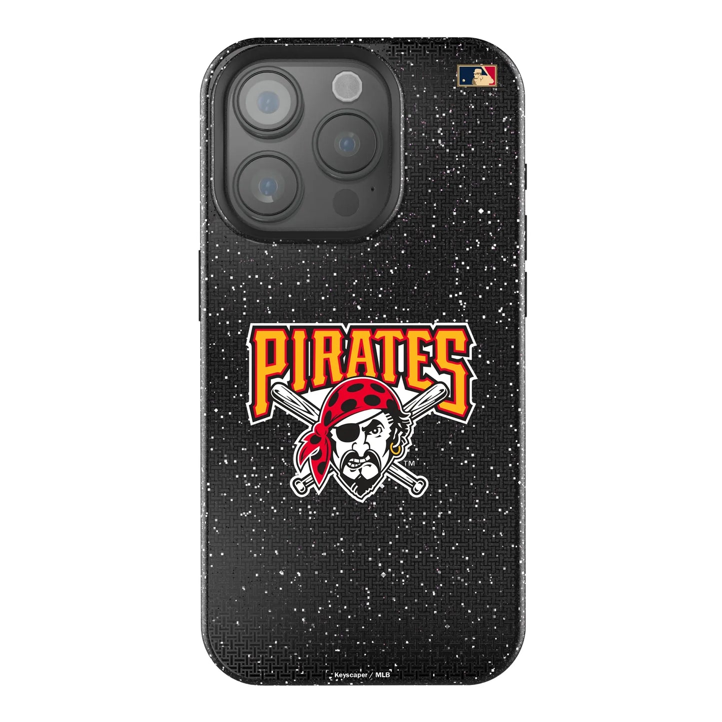 Pittsburgh Pirates 1997-2013 - Cooperstown Collection Linen Black Bling Phone Case for Apple iPhone