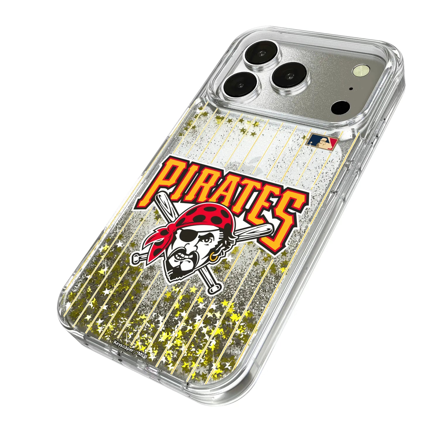 Pittsburgh Pirates 1997-2013 - Cooperstown Collection Pinstripe Glitter Phone Case for Apple iPhone