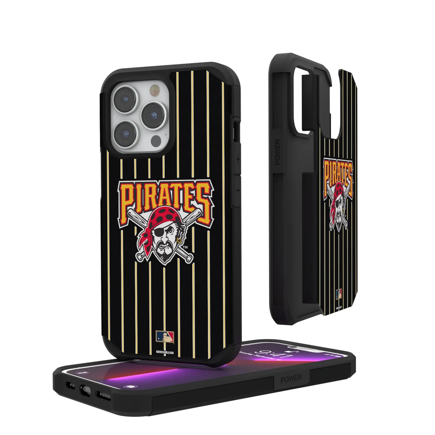 Pittsburgh Pirates 1997-2013 - Cooperstown Collection Pinstripe Rugged Phone Case for Apple iPhone
