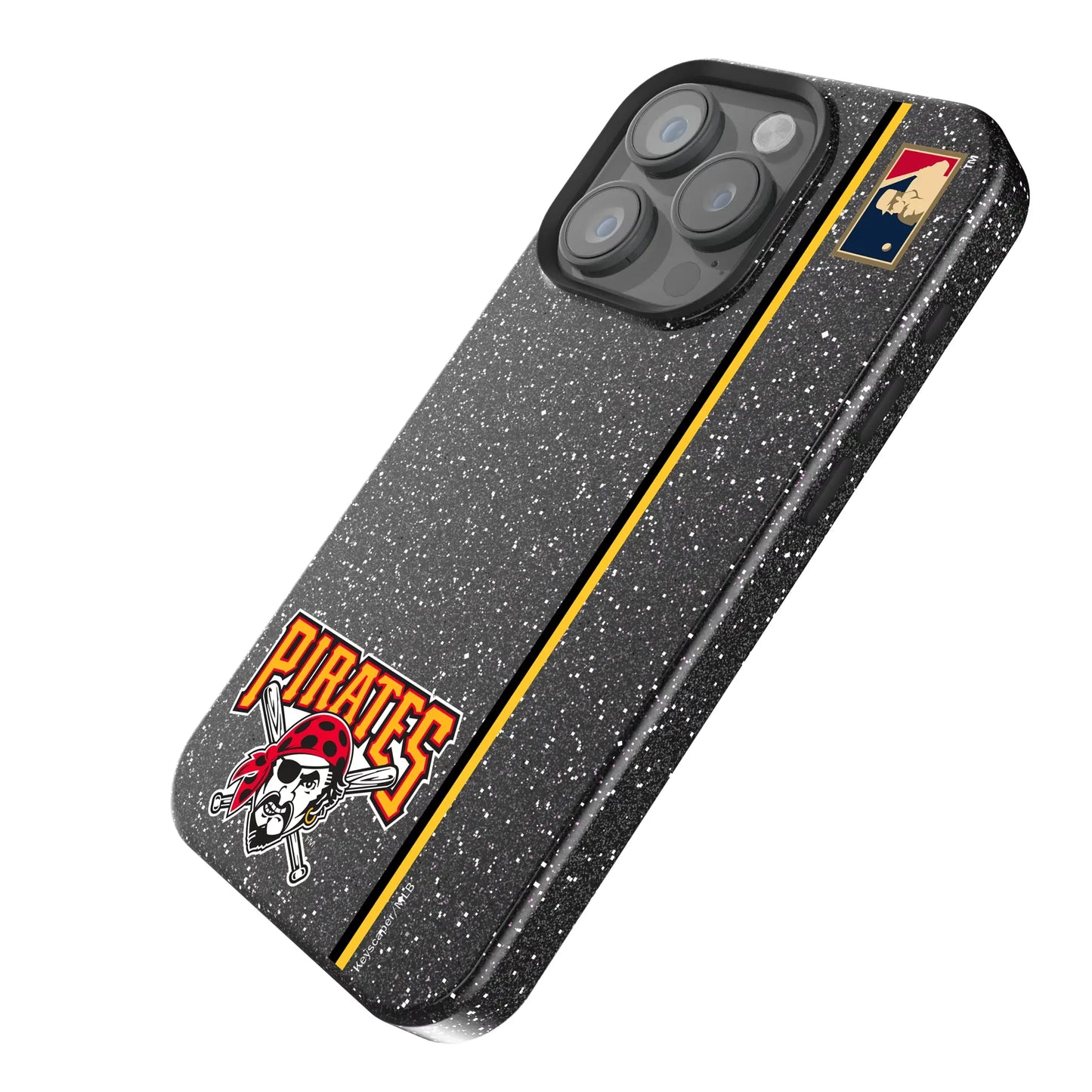Pittsburgh Pirates 1997-2013 - Cooperstown Collection Sidebar Black Bling Phone Case for Apple iPhone