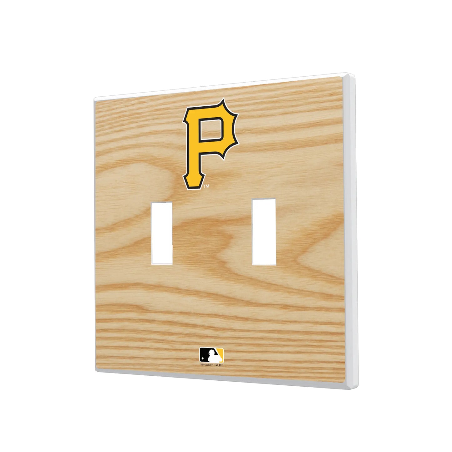 Pittsburgh Pirates Baseball Bat Hidden-Screw Light Switch Plate