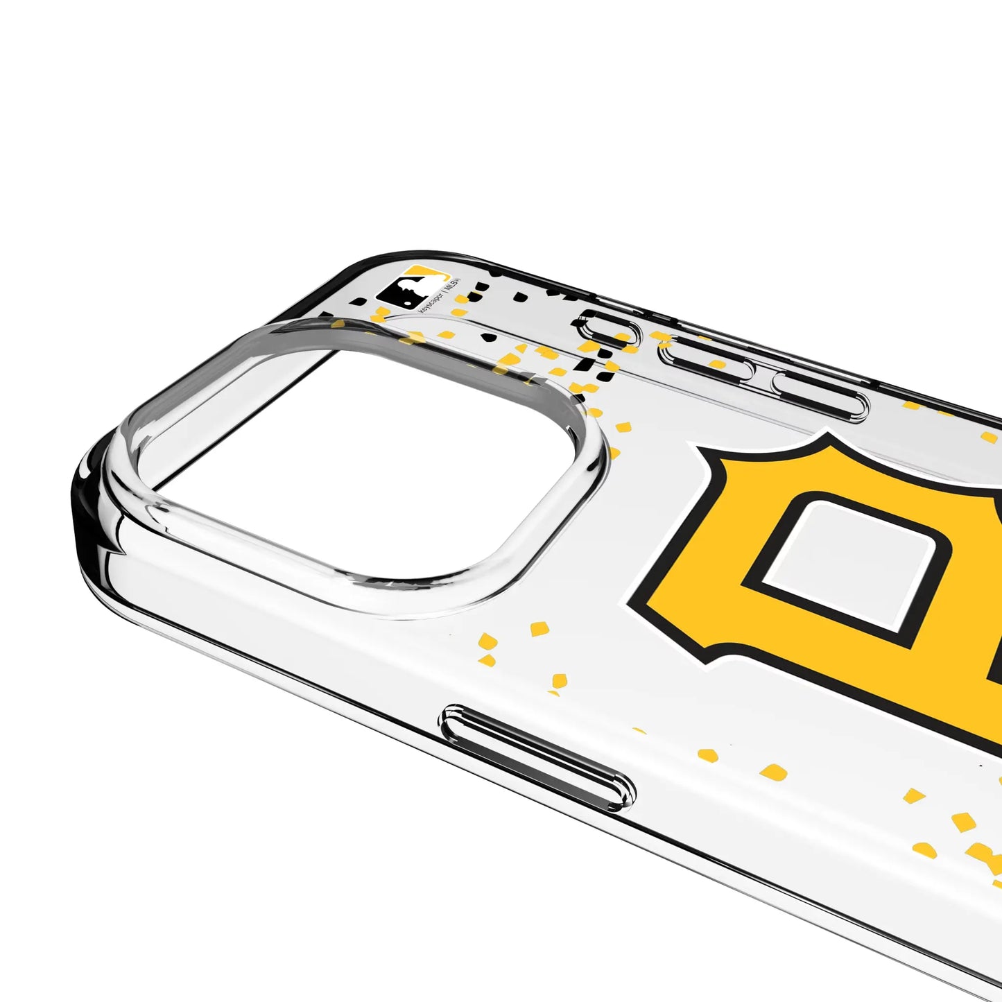 Pittsburgh Pirates Confetti Clear Phone Case for Apple iPhone