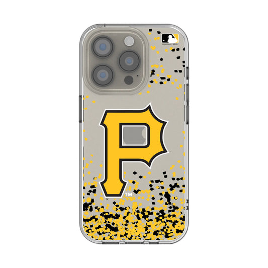 Pittsburgh Pirates Confetti Clear Phone Case for Apple iPhone