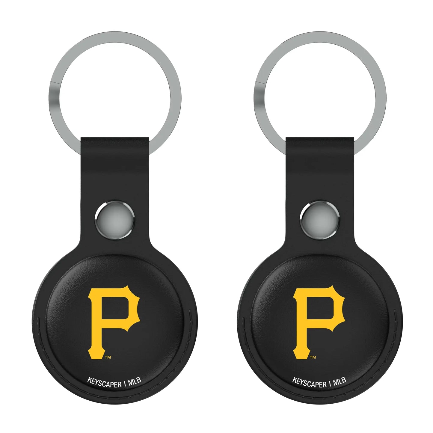 Pittsburgh Pirates Insignia Black Airtag Holder 2-Pack