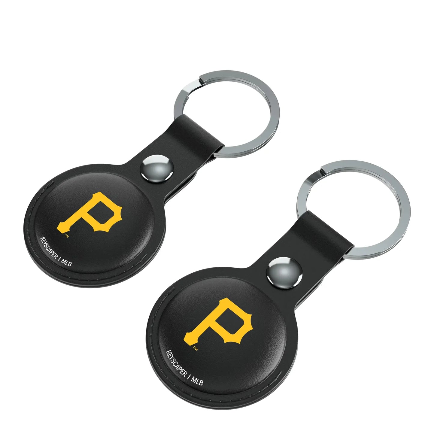 Pittsburgh Pirates Insignia Black Airtag Holder 2-Pack