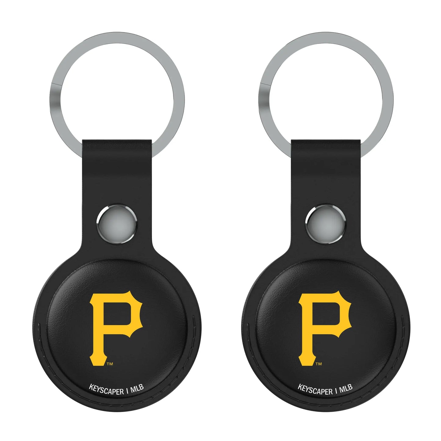 Pittsburgh Pirates Insignia Black Airtag Holder 2-Pack