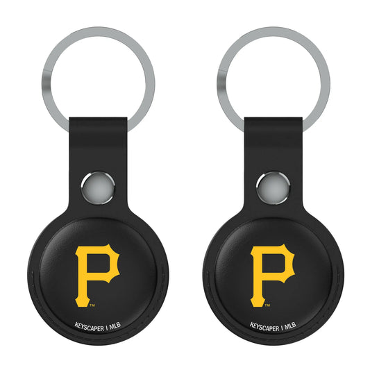Pittsburgh Pirates Insignia Black Airtag Holder 2-Pack