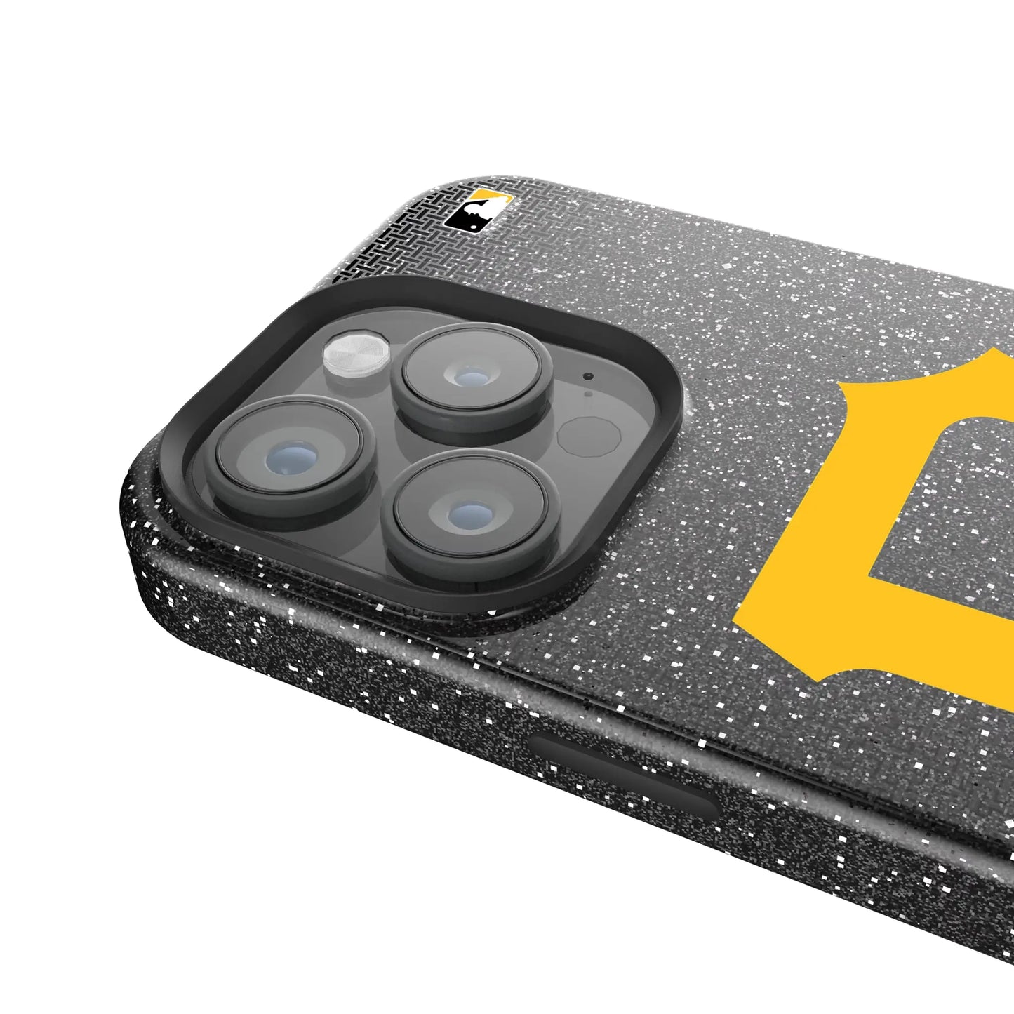 Pittsburgh Pirates Linen Black Bling Phone Case for Apple iPhone