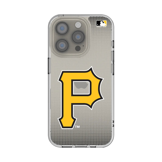 Pittsburgh Pirates Linen Clear Phone Case for Apple iPhone
