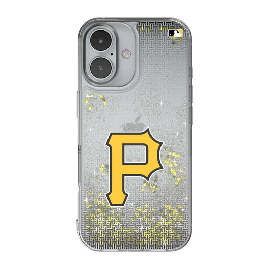 Pittsburgh Pirates Linen Glitter Phone Case for Apple iPhone