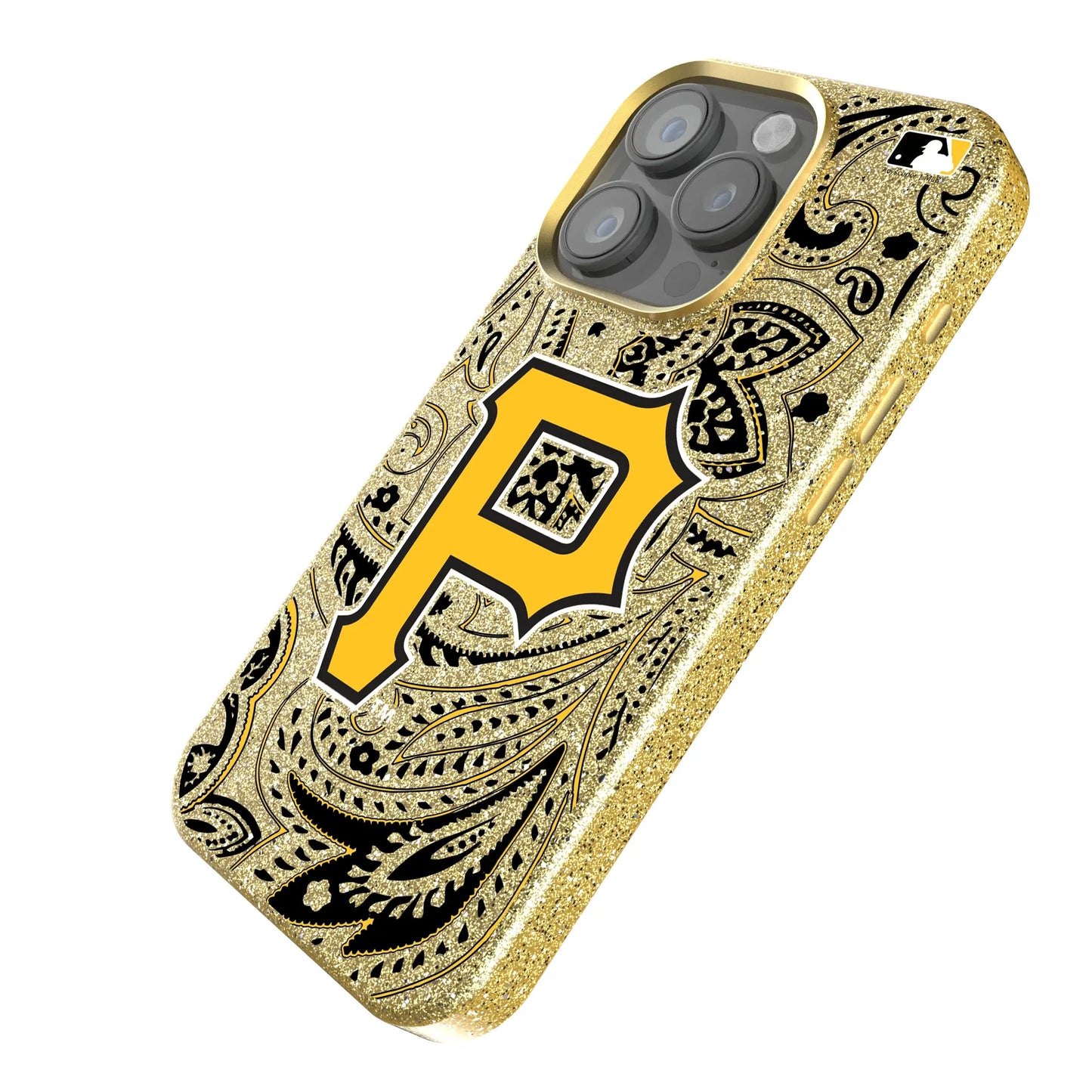 Pittsburgh Pirates Paisley Bling Phone Case for Apple iPhone