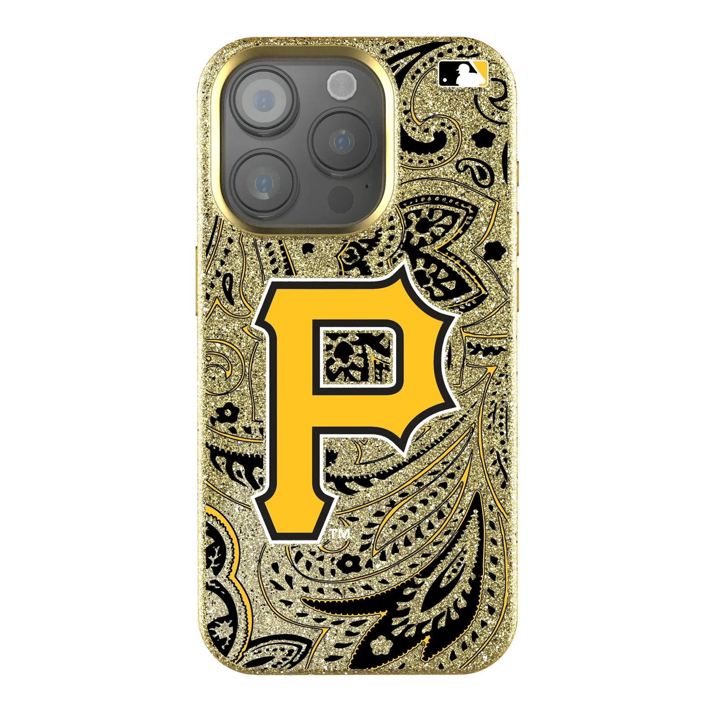 Pittsburgh Pirates Paisley Bling Phone Case for Apple iPhone