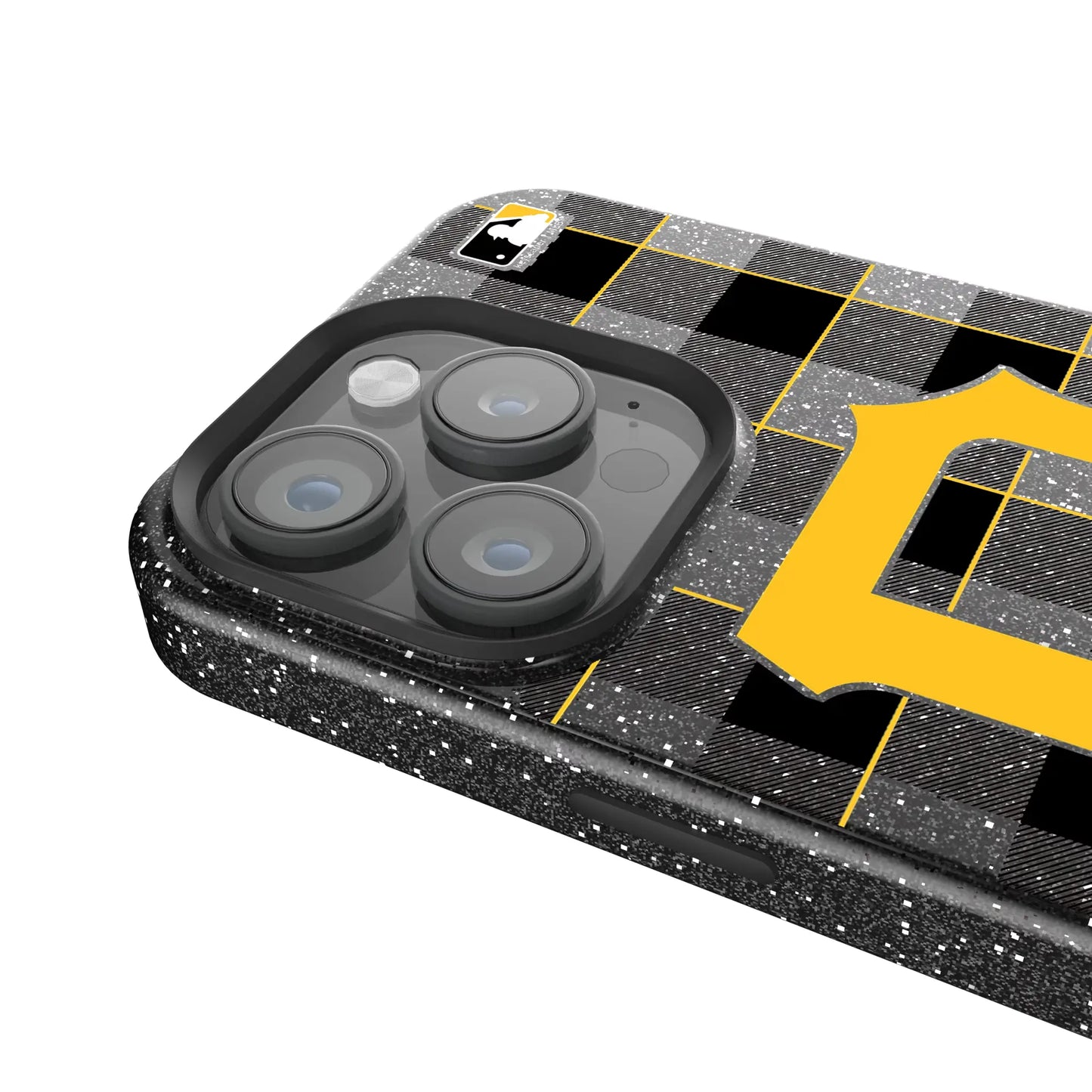 Pittsburgh Pirates Plaid Black Bling Phone Case for Apple iPhone