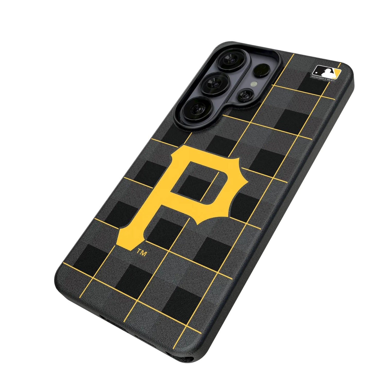Pittsburgh Pirates Plaid MagSafe Compatible Phone Case for Samsung Galaxy