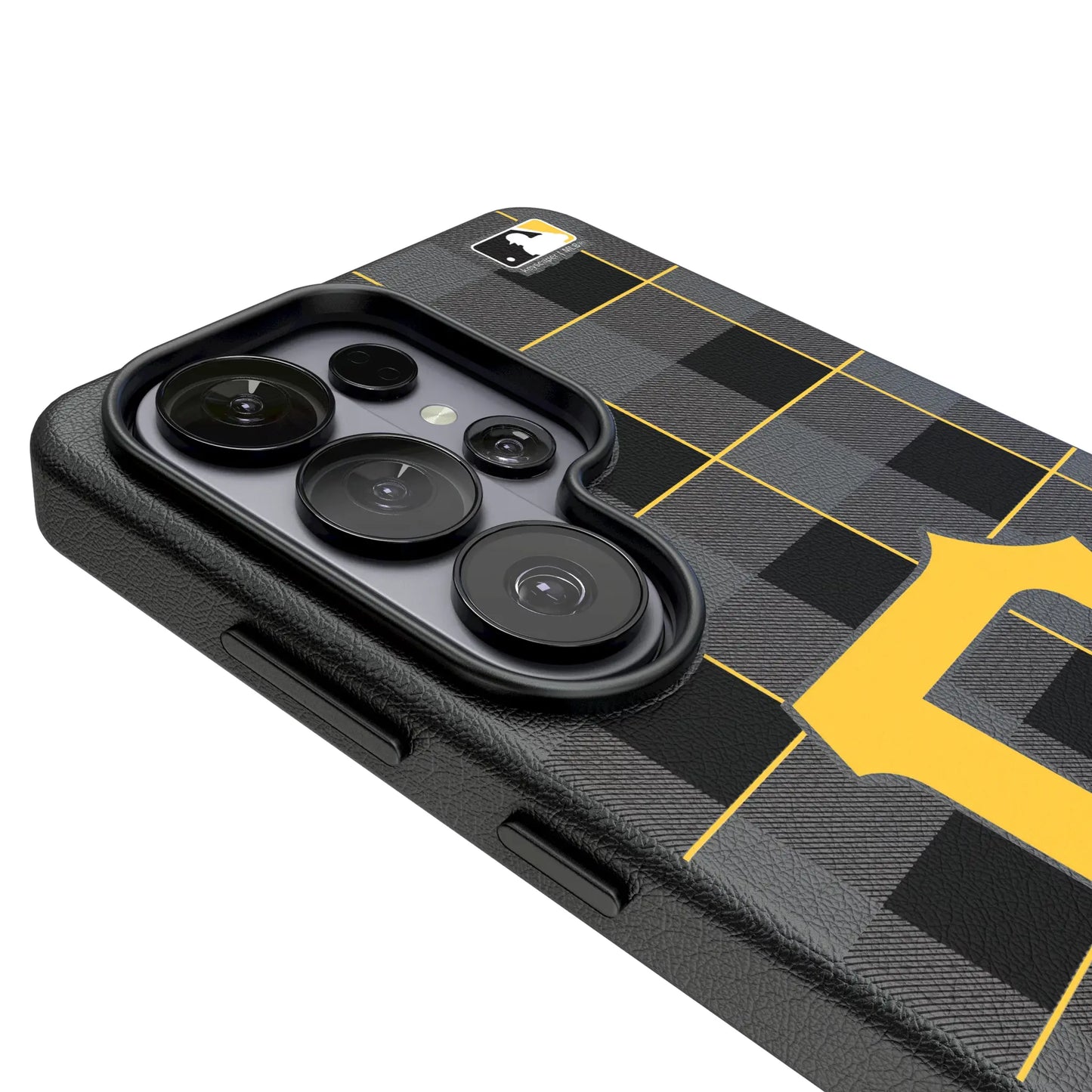 Pittsburgh Pirates Plaid MagSafe Compatible Phone Case for Samsung Galaxy