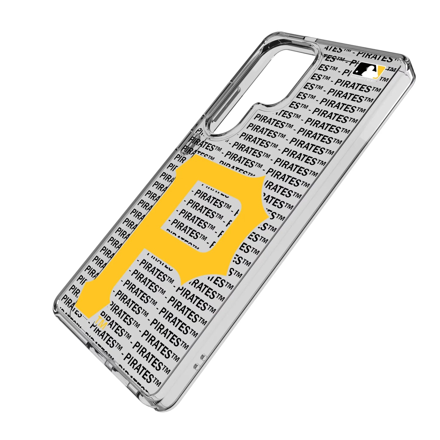 Pittsburgh Pirates Text Backdrop Clear Phone Case for Samsung Galaxy
