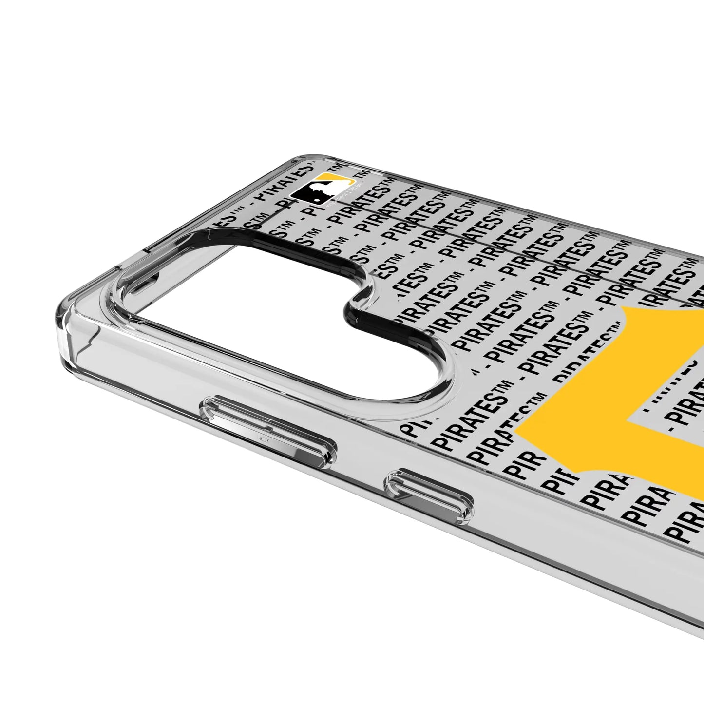 Pittsburgh Pirates Text Backdrop Clear Phone Case for Samsung Galaxy