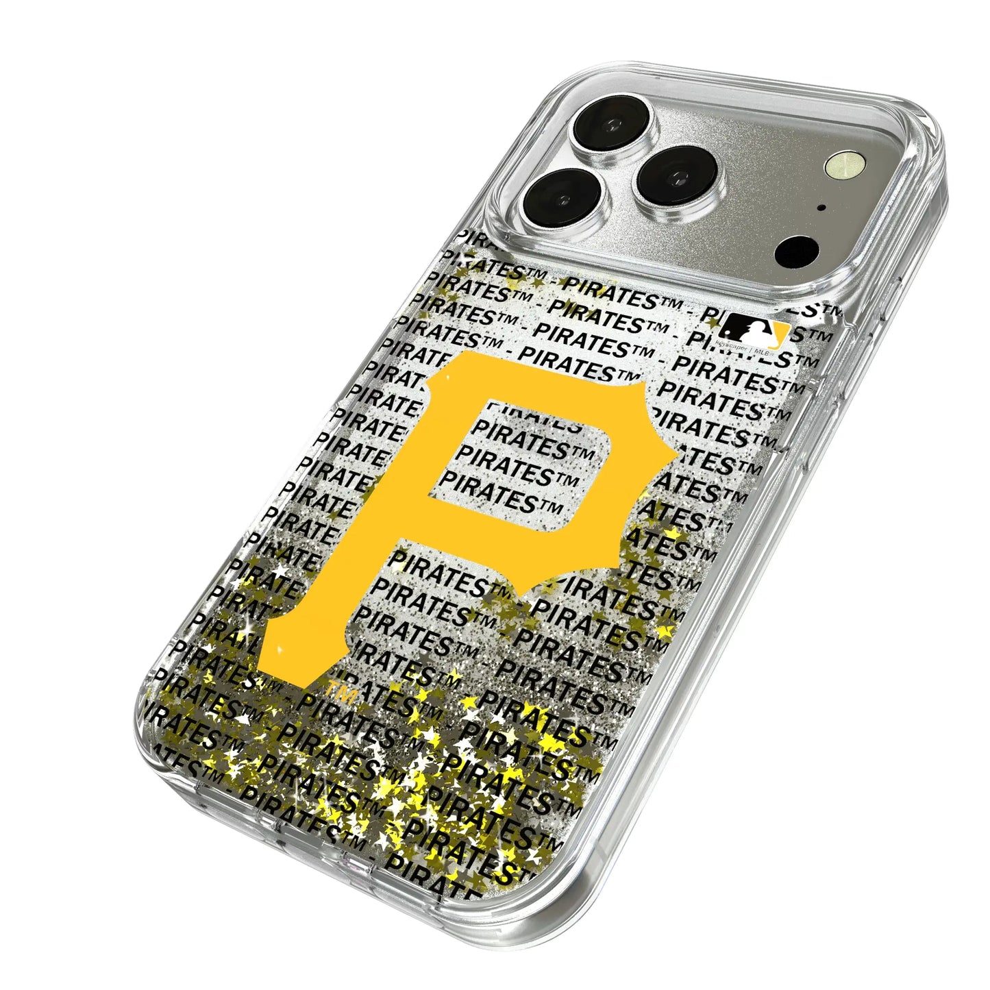 Pittsburgh Pirates Text Backdrop Glitter Phone Case for Apple iPhone