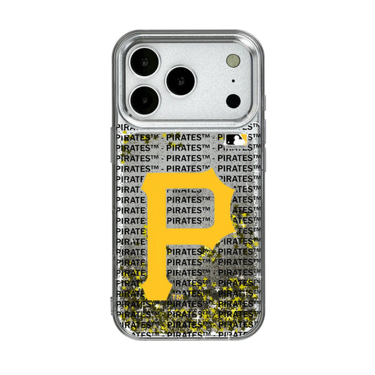 Pittsburgh Pirates Text Backdrop Glitter Phone Case for Apple iPhone