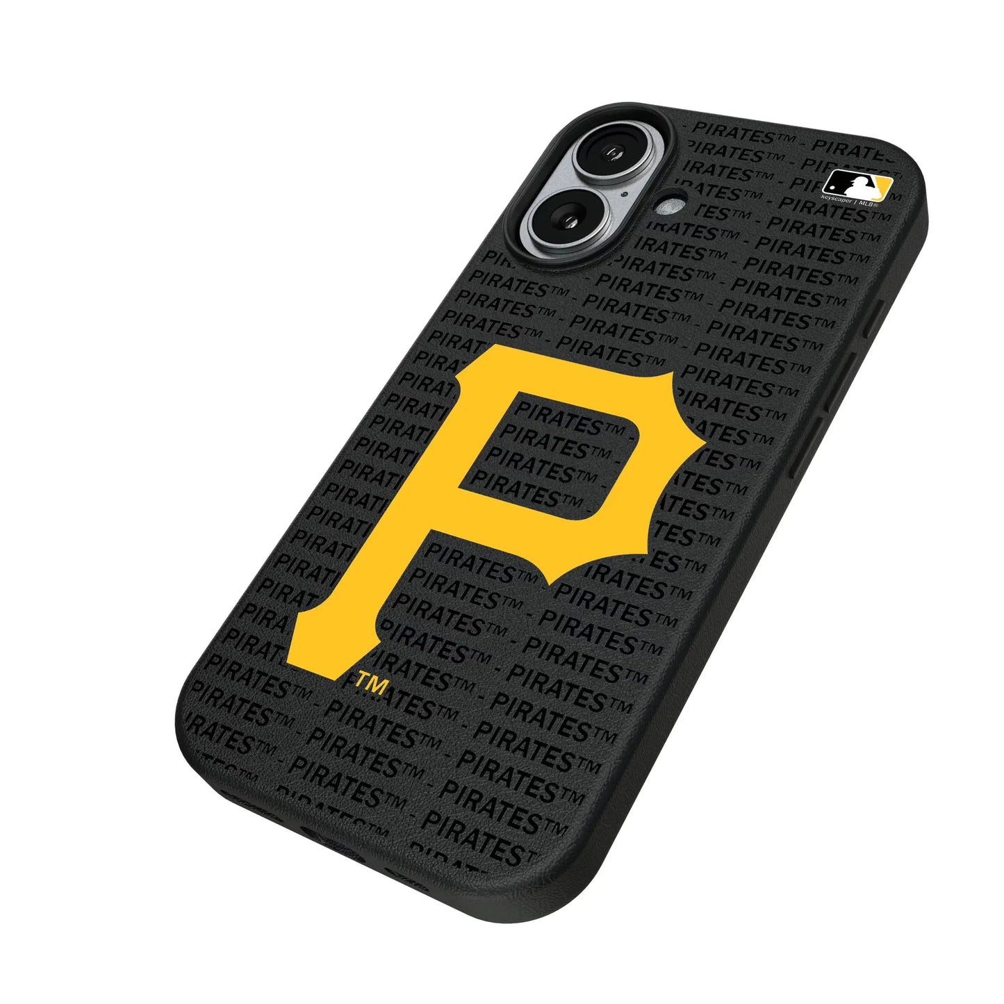 Pittsburgh Pirates Text Backdrop MagSafe Compatible Phone Case for Apple iPhone