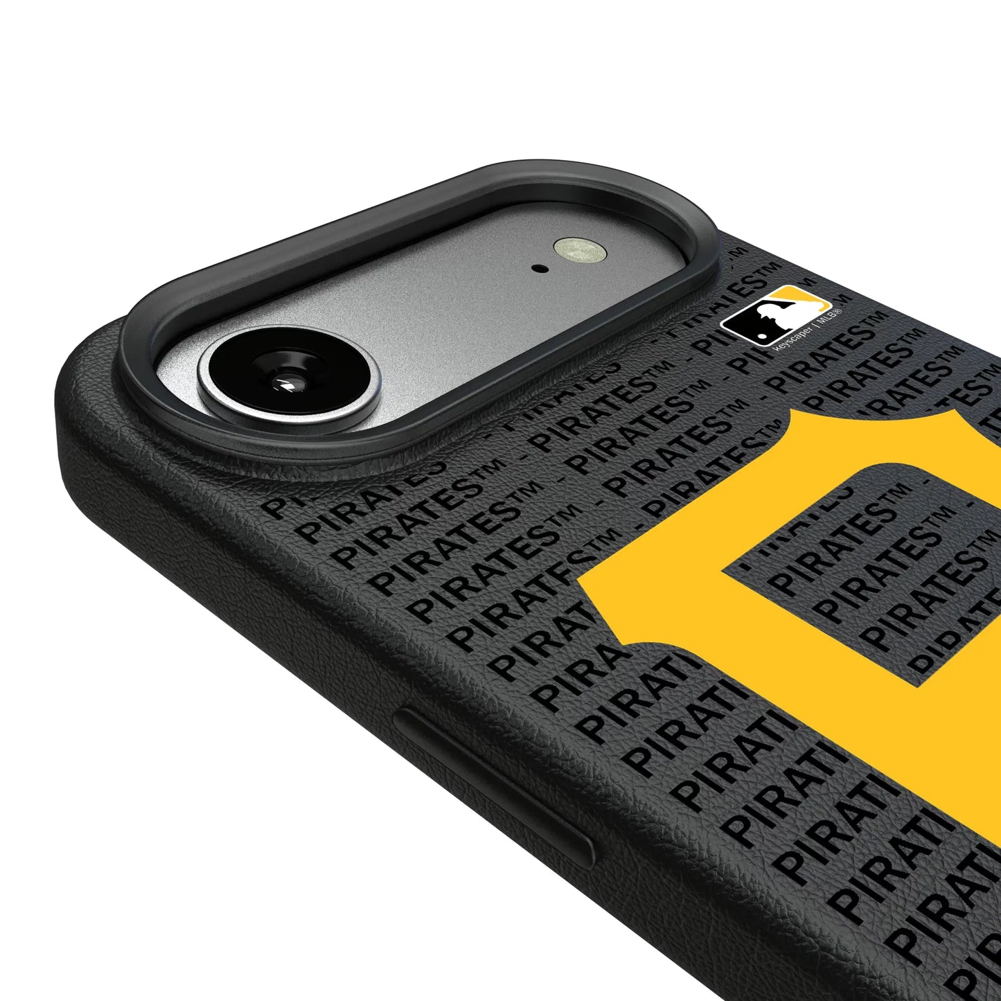 Pittsburgh Pirates Text Backdrop MagSafe Compatible Phone Case for Apple iPhone