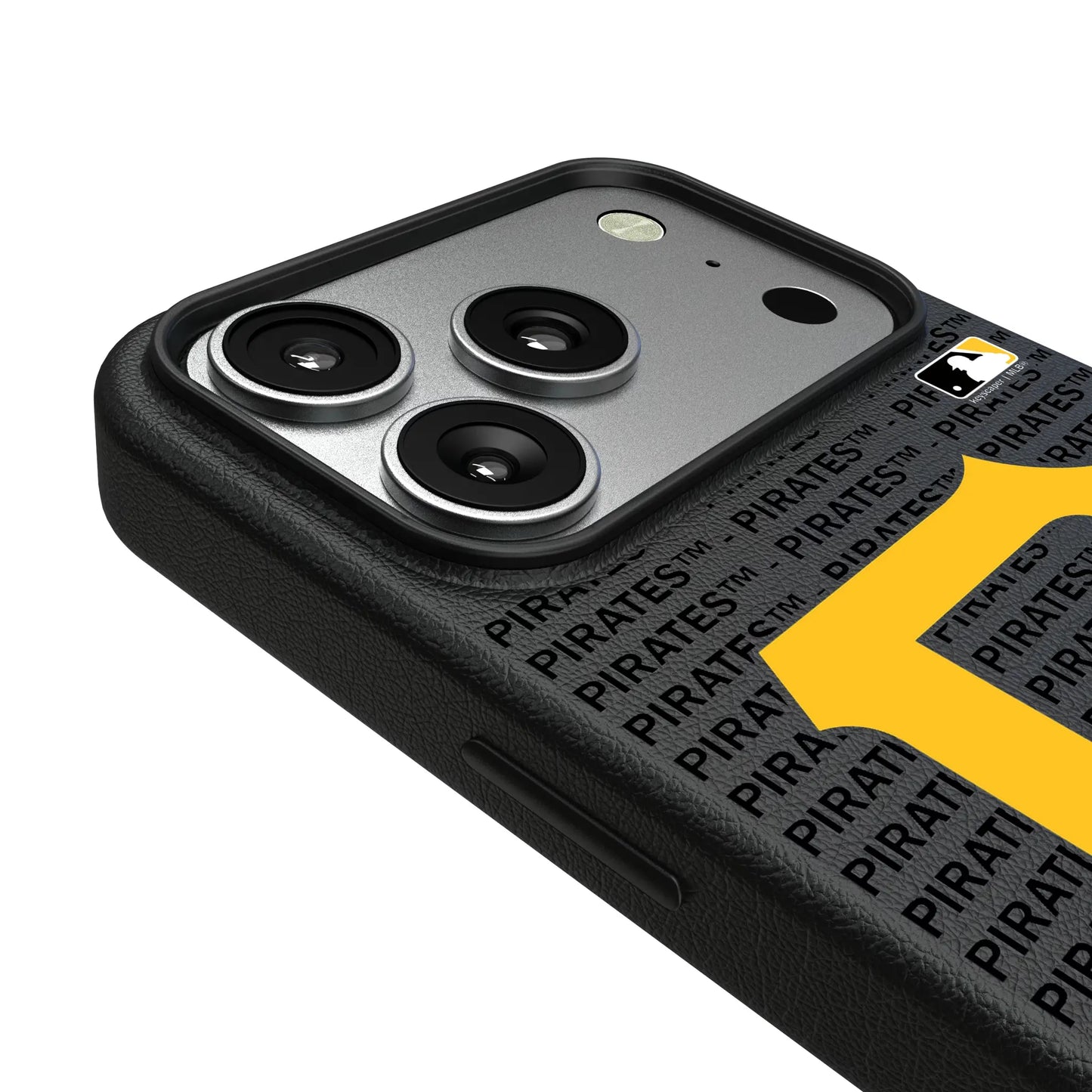 Pittsburgh Pirates Text Backdrop MagSafe Compatible Phone Case for Apple iPhone