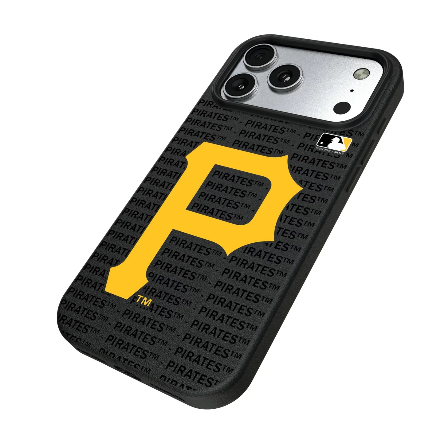 Pittsburgh Pirates Text Backdrop MagSafe Compatible Phone Case for Apple iPhone