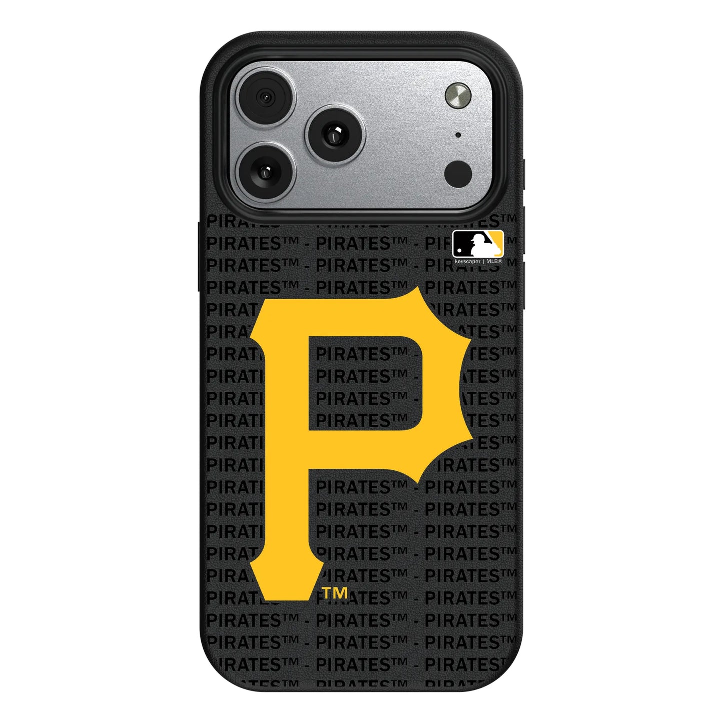 Pittsburgh Pirates Text Backdrop MagSafe Compatible Phone Case for Apple iPhone