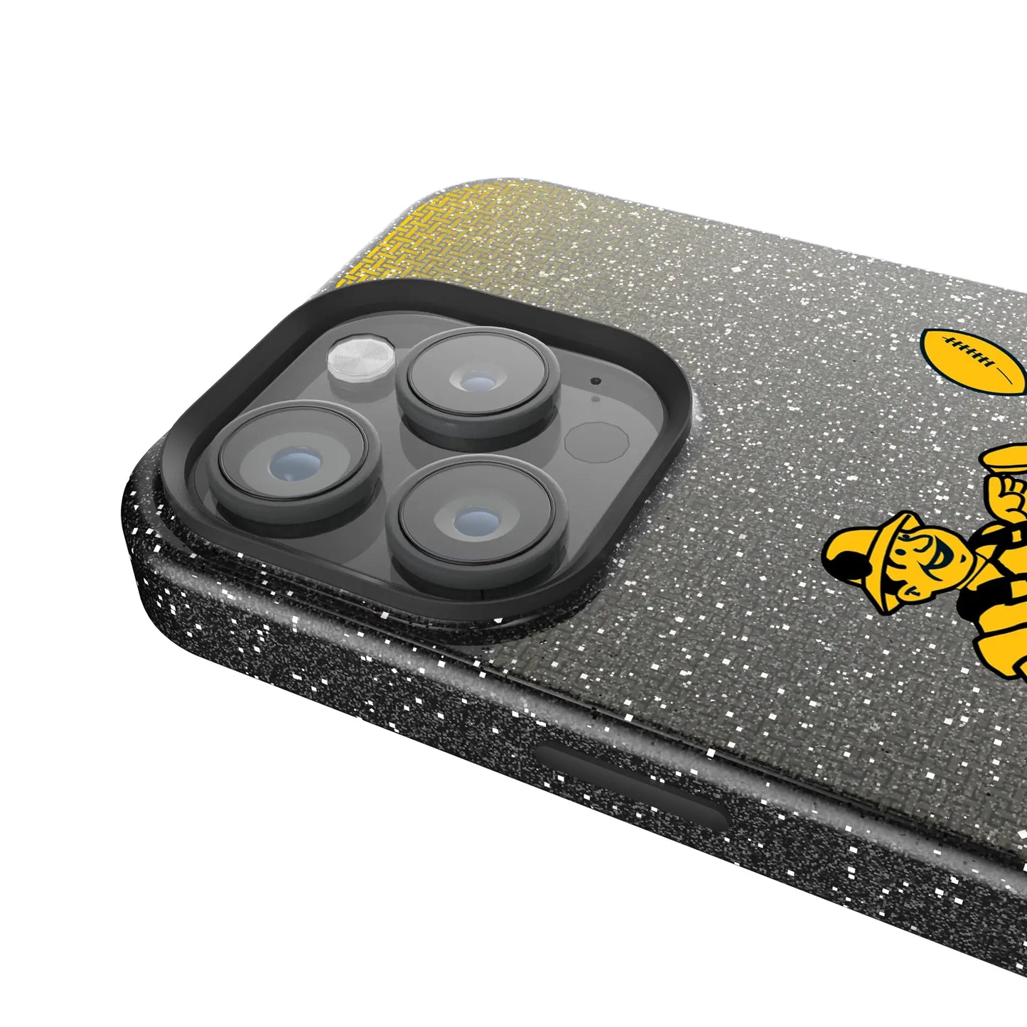 Pittsburgh Steelers 1961 Historic Collection Linen Black Bling Phone Case for Apple iPhone