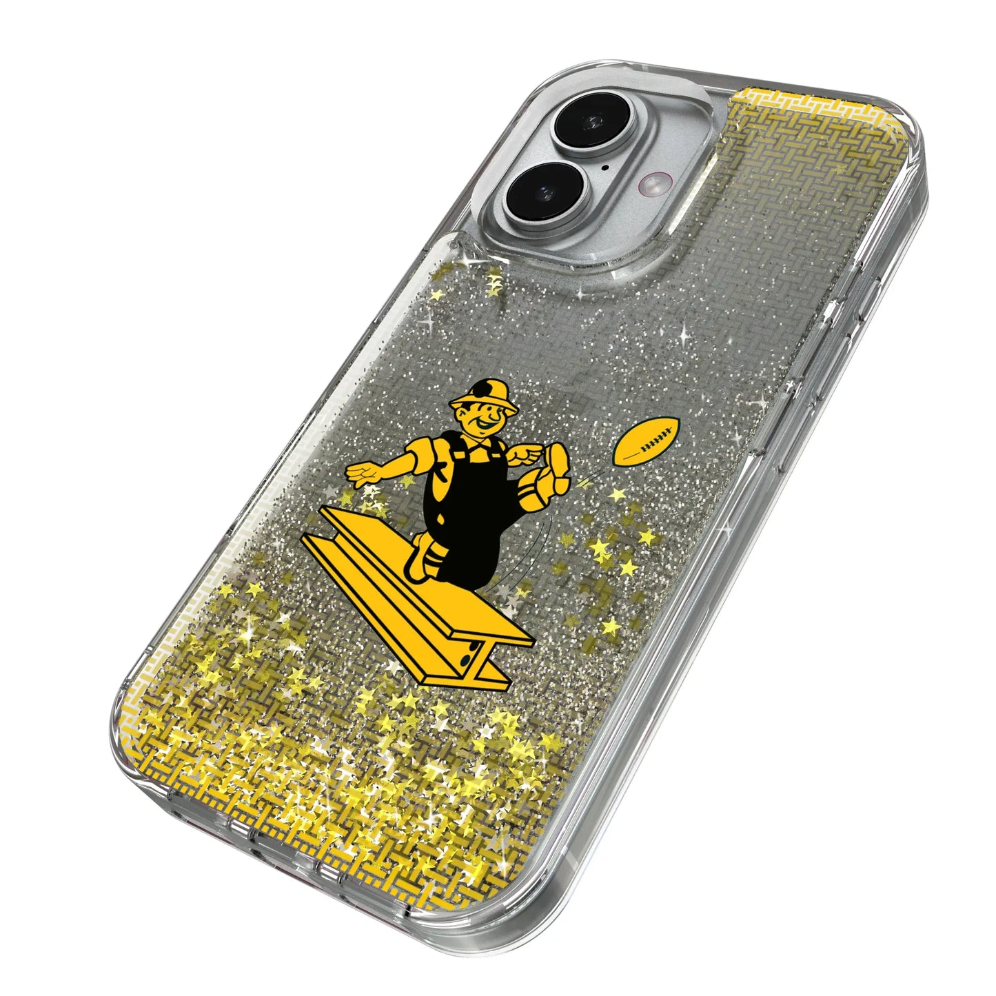 Pittsburgh Steelers 1961 Historic Collection Linen Glitter Phone Case for Apple iPhone