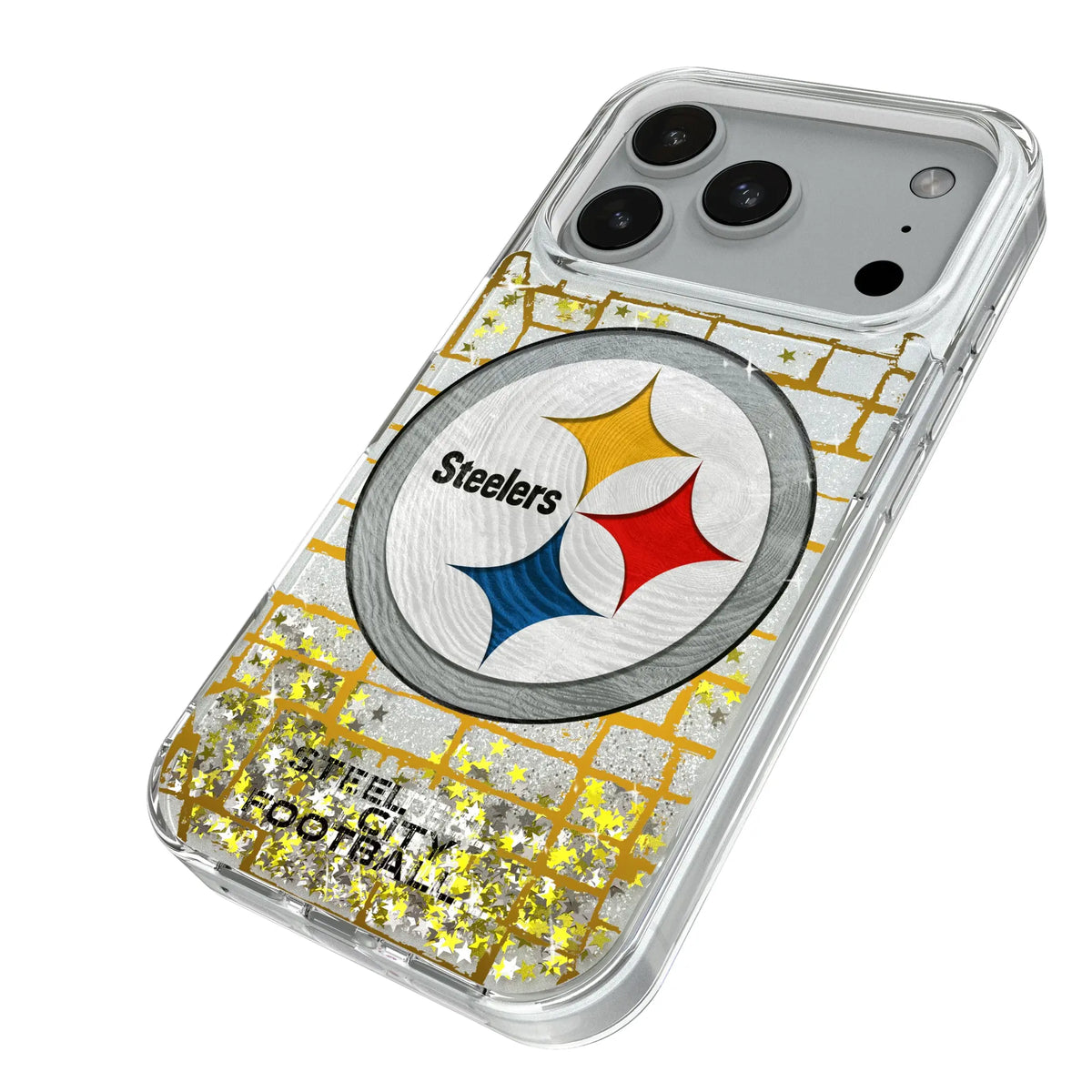 Pittsburgh Steelers Brick Glitter Phone Case for Apple iPhone