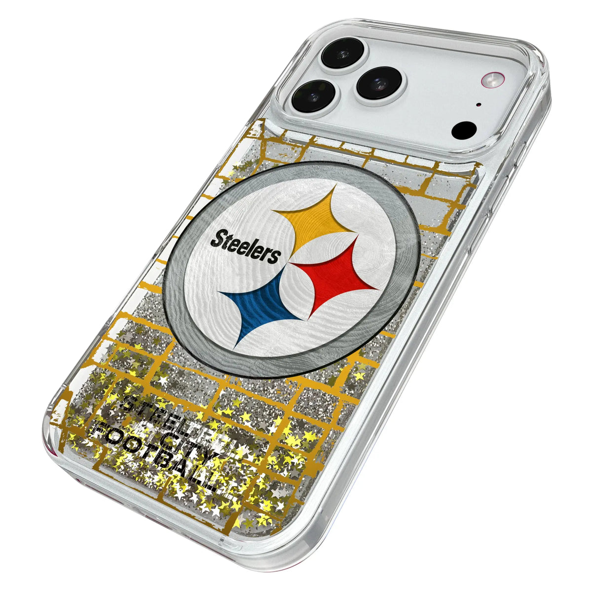 Pittsburgh Steelers Brick Glitter Phone Case for Apple iPhone